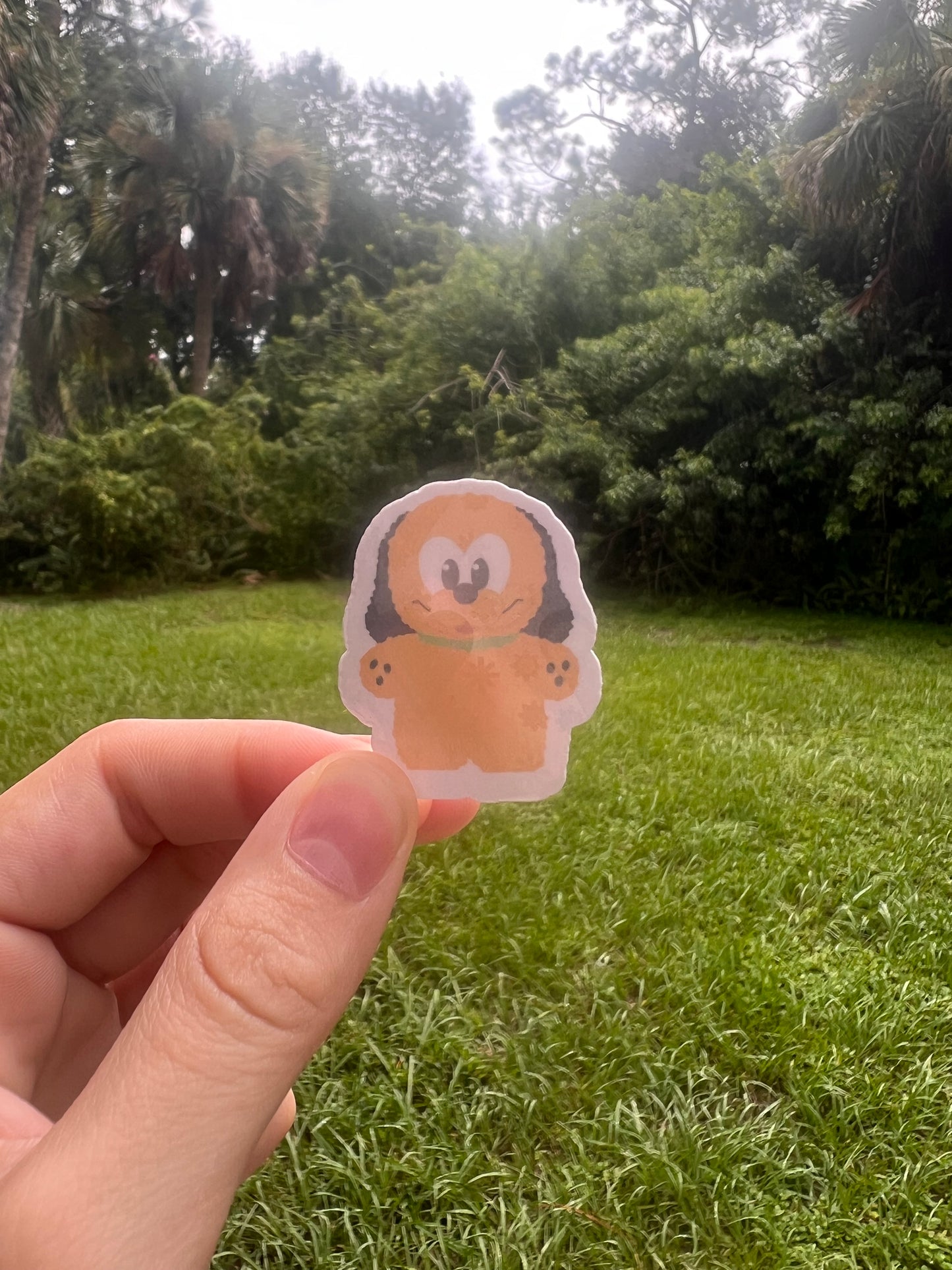 Pluto Plush Holographic Sticker