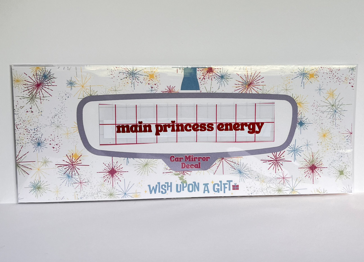 Main Princess Energy Car Mirror Decal - Rear View Mirror Decal