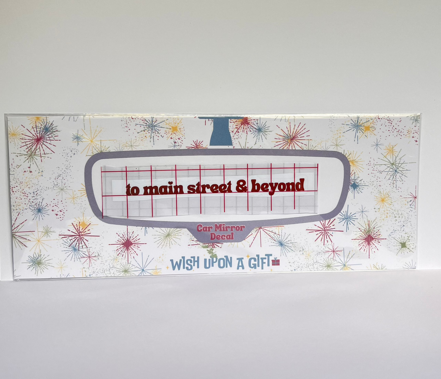 To Main Street & Beyond Car Mirror Decal - Rear View Mirror Decal