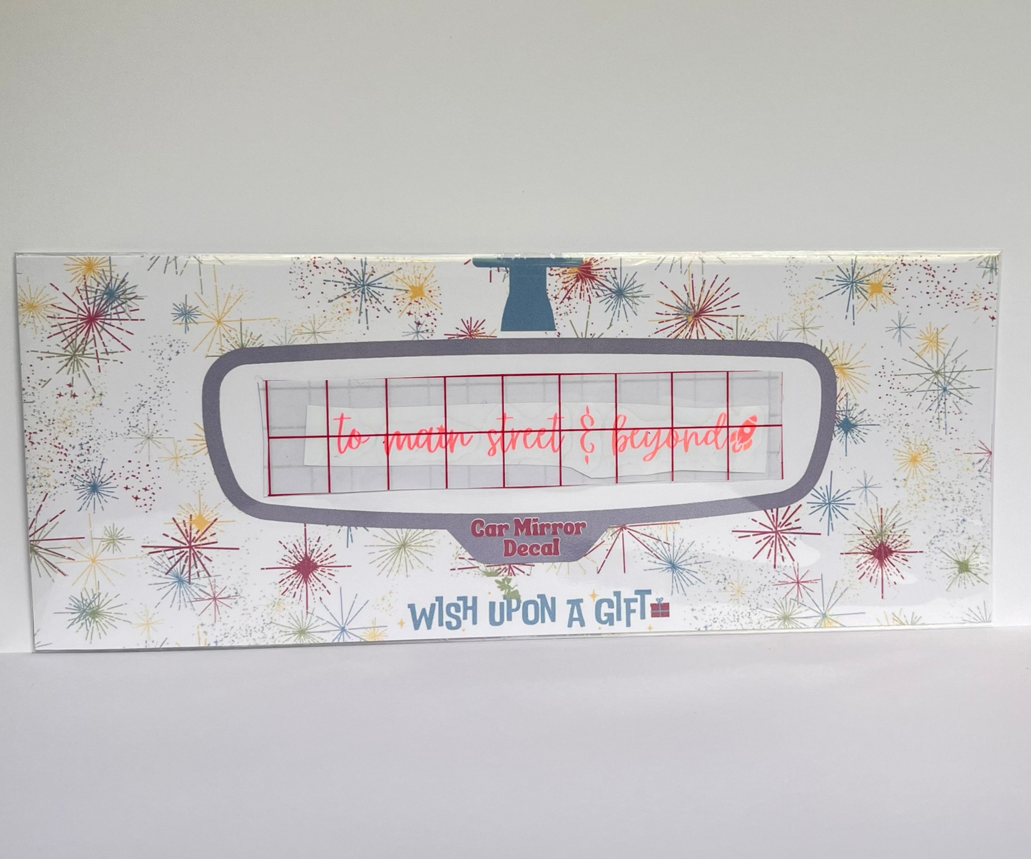 To Main Street & Beyond Car Mirror Decal - Rear View Mirror Decal