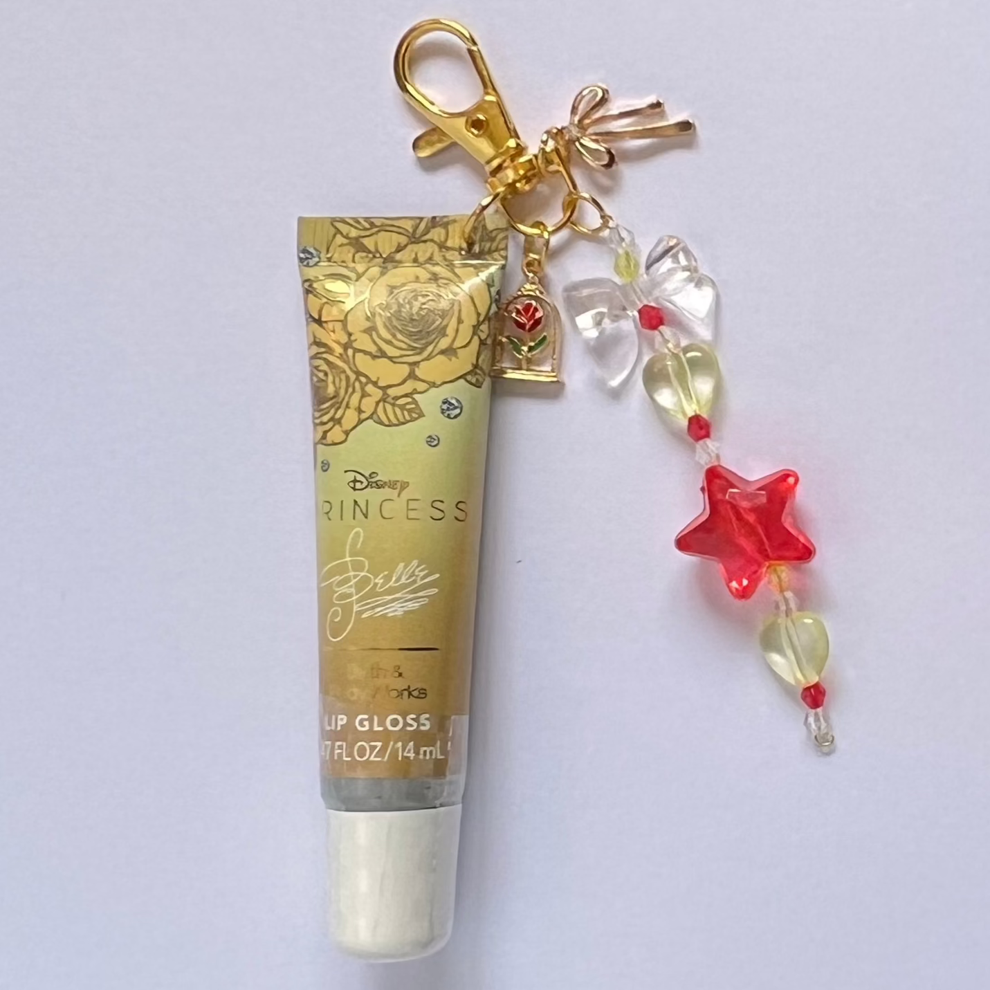 Enchanted Rose Lip Gloss Keychain