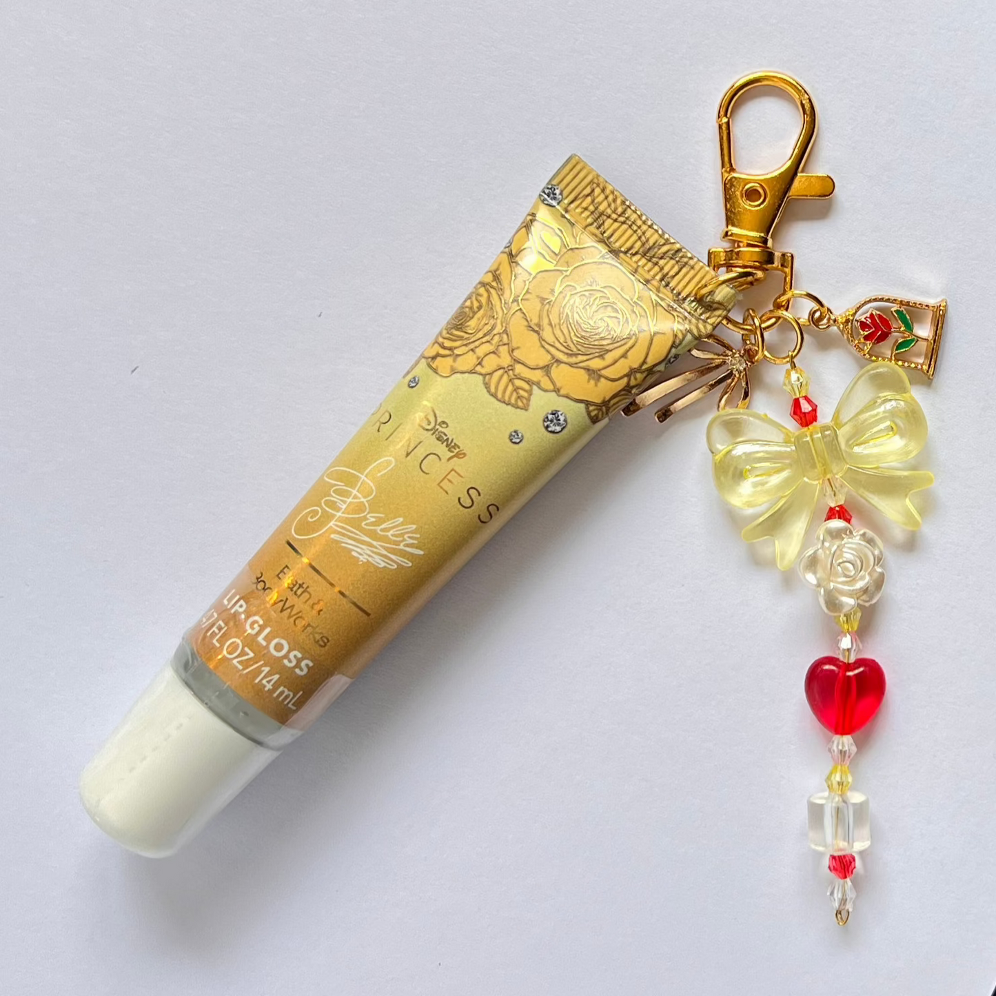 Enchanted Rose Lip Gloss Keychain