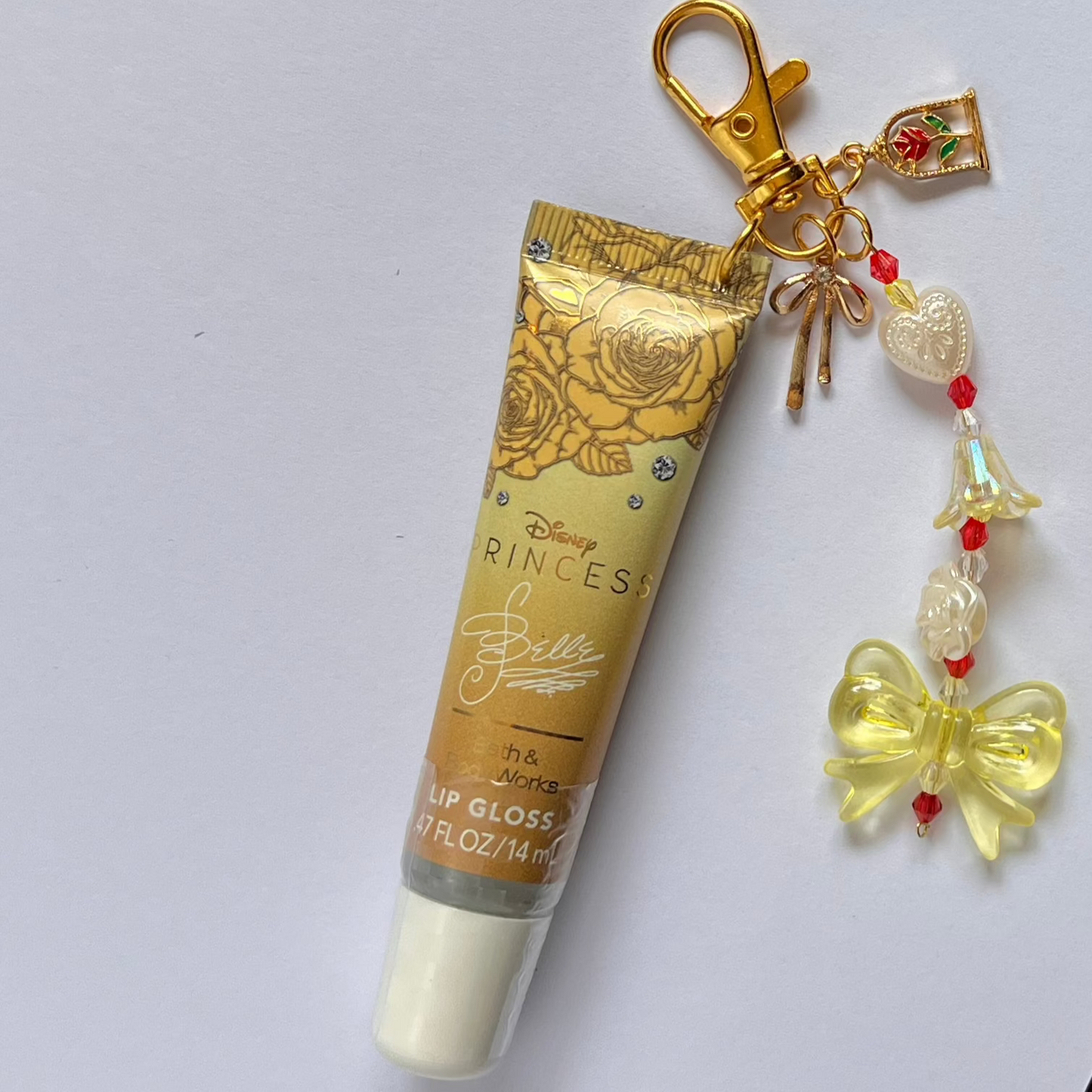 Enchanted Rose Lip Gloss Keychain