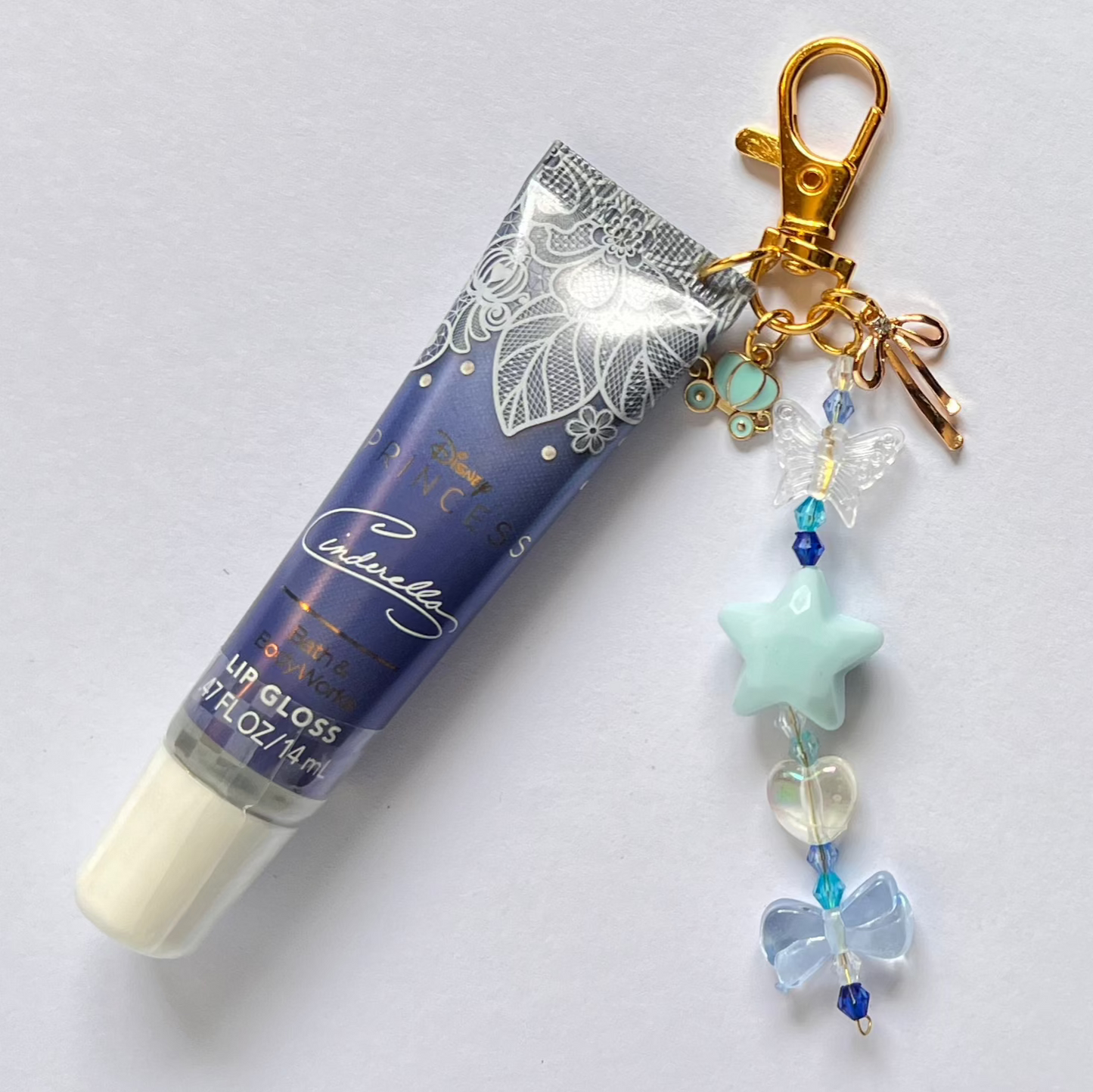Midnight Carriage Lip Gloss Keychain