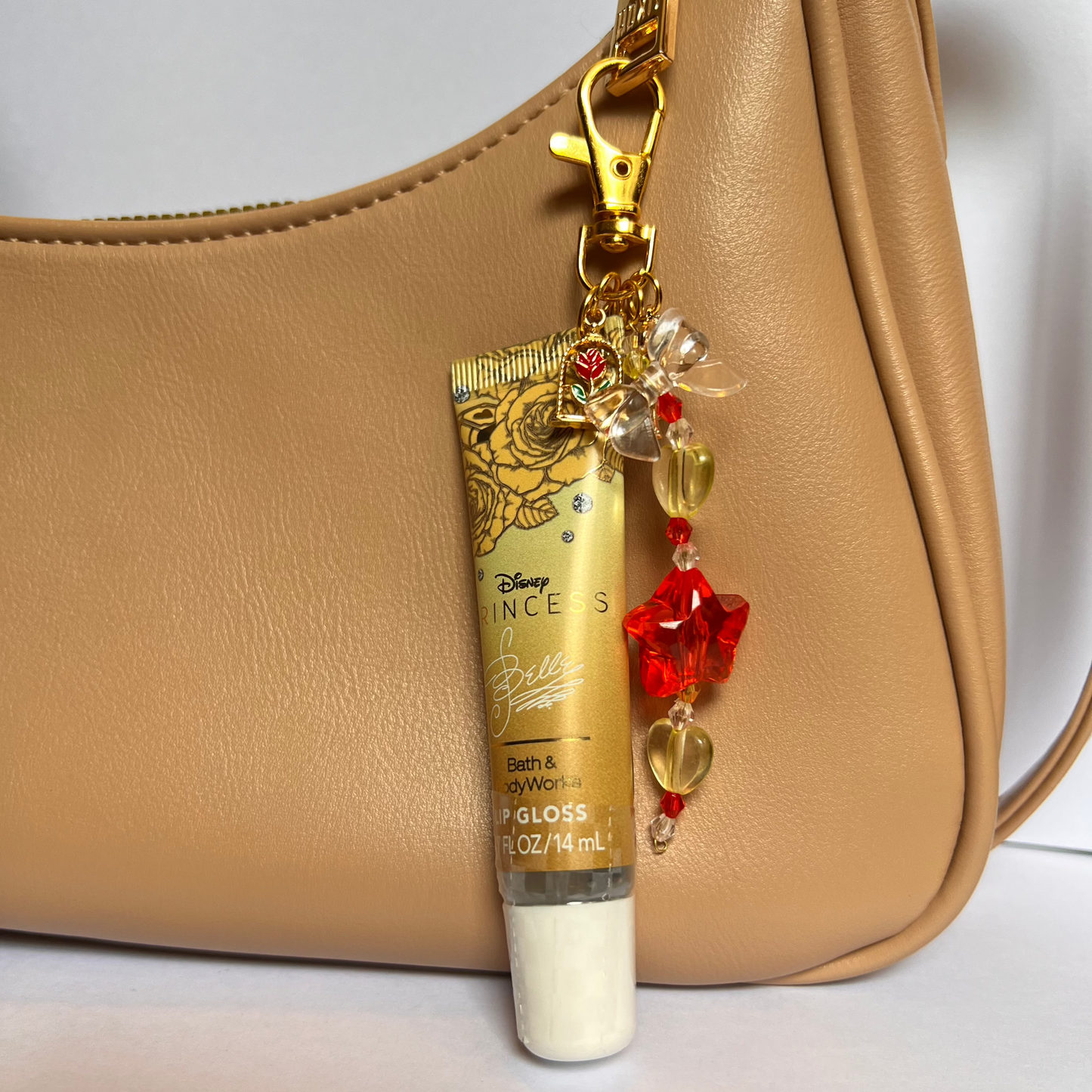 Enchanted Rose Lip Gloss Keychain