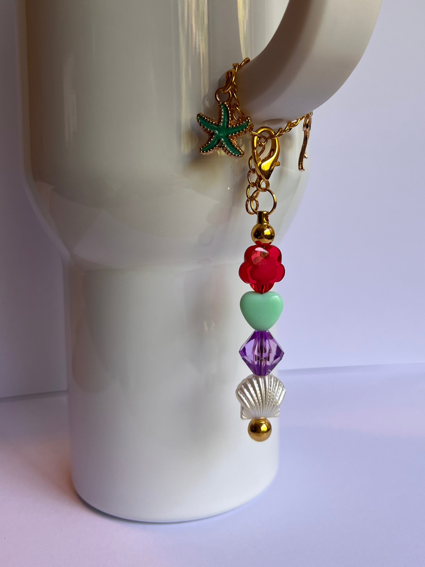 Seaside Sparkle Tumbler Charm