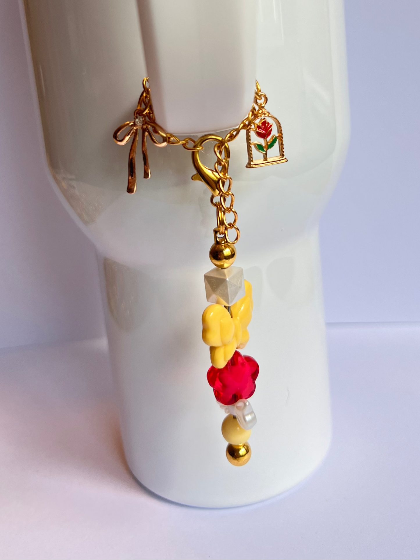 Rose Radiance Tumbler Charm