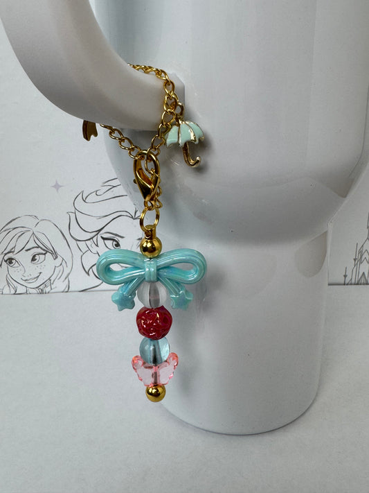 Jolly Holiday Tumbler Charms – Whimsical Umbrella-Inspired