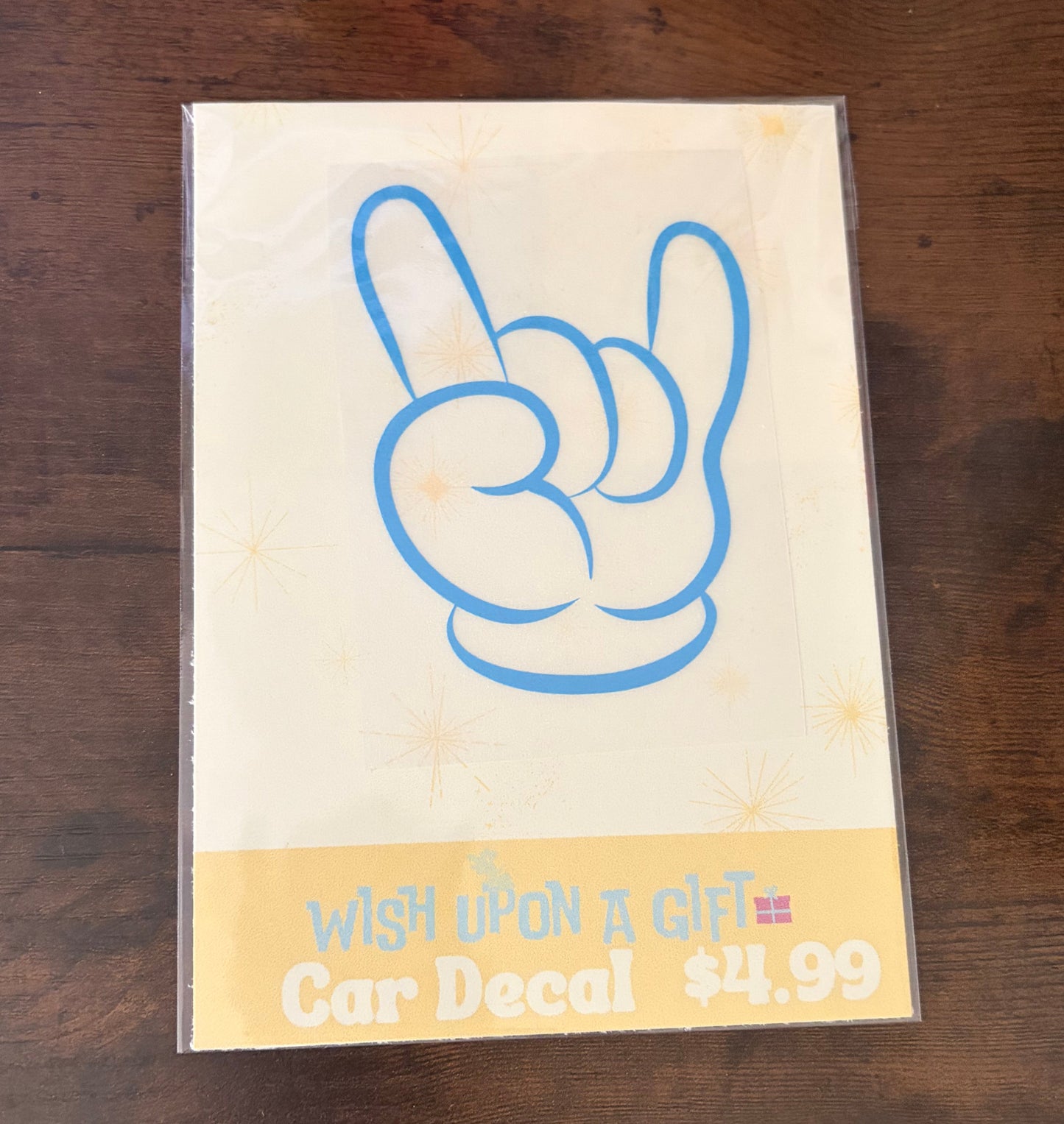 Mouse Hand Rock On Decal