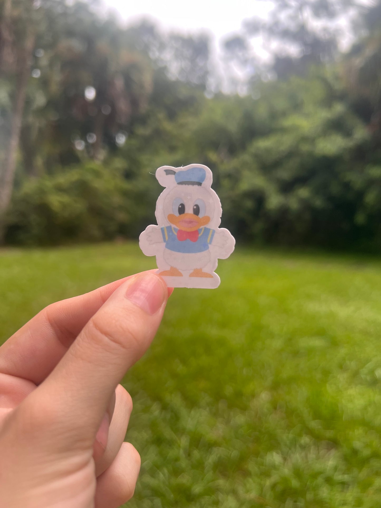 Donald Plush Holographic Sticker