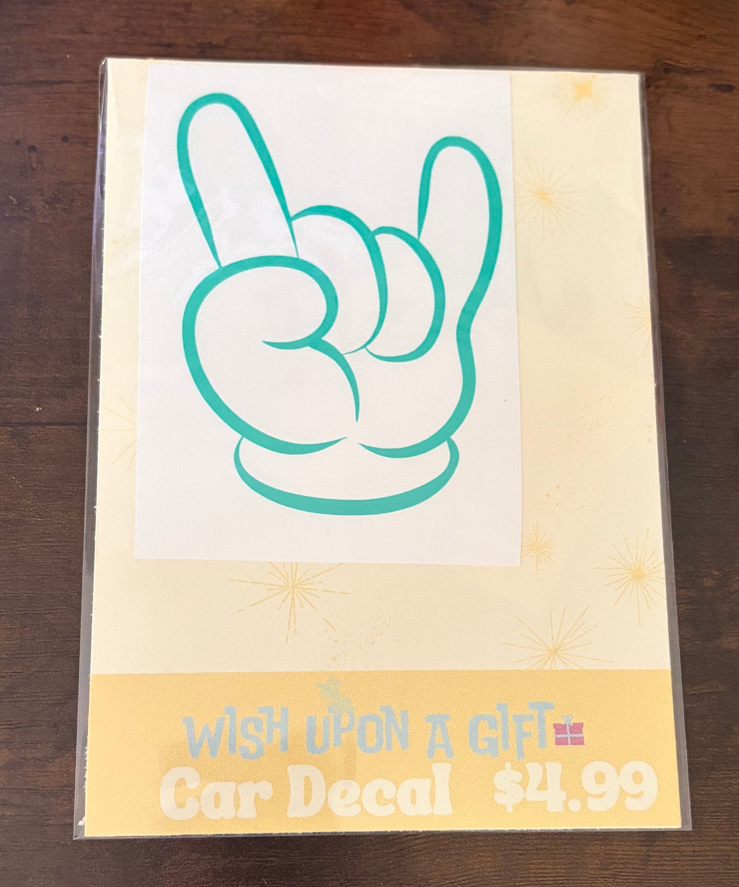 Mouse Hand Rock On Decal