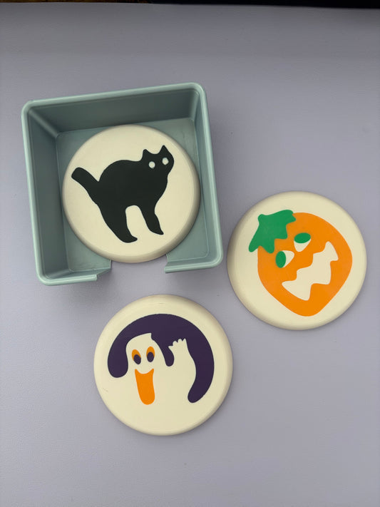 Halloween Cookie Coaster Set | Pillsbury Inspired 3D Printed Halloween Cookies