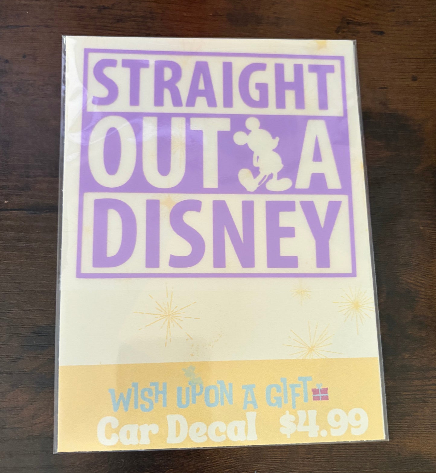 Straight Outta Disney Decal