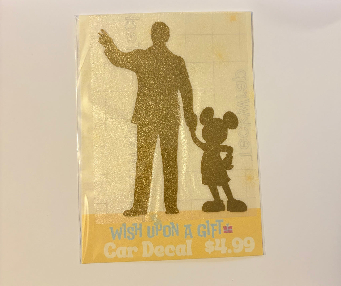 Walt & Mickey Silhouette Car Decal