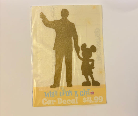 Walt & Mickey Silhouette Car Decal