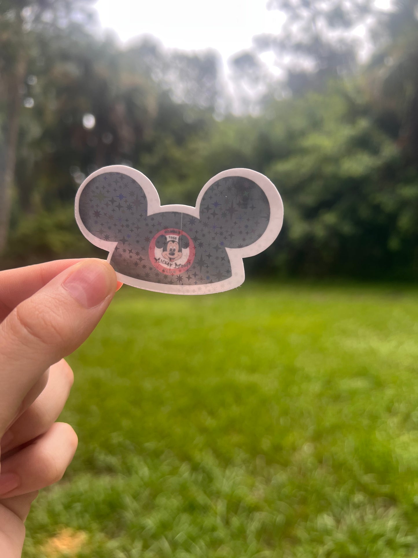 Mouseketeer Hat Holographic Sticker