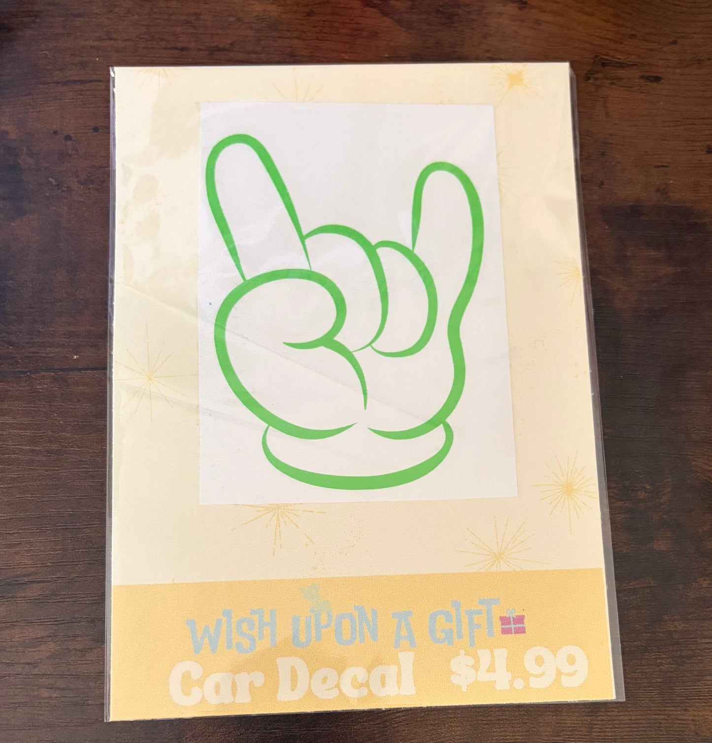 Mouse Hand Rock On Decal