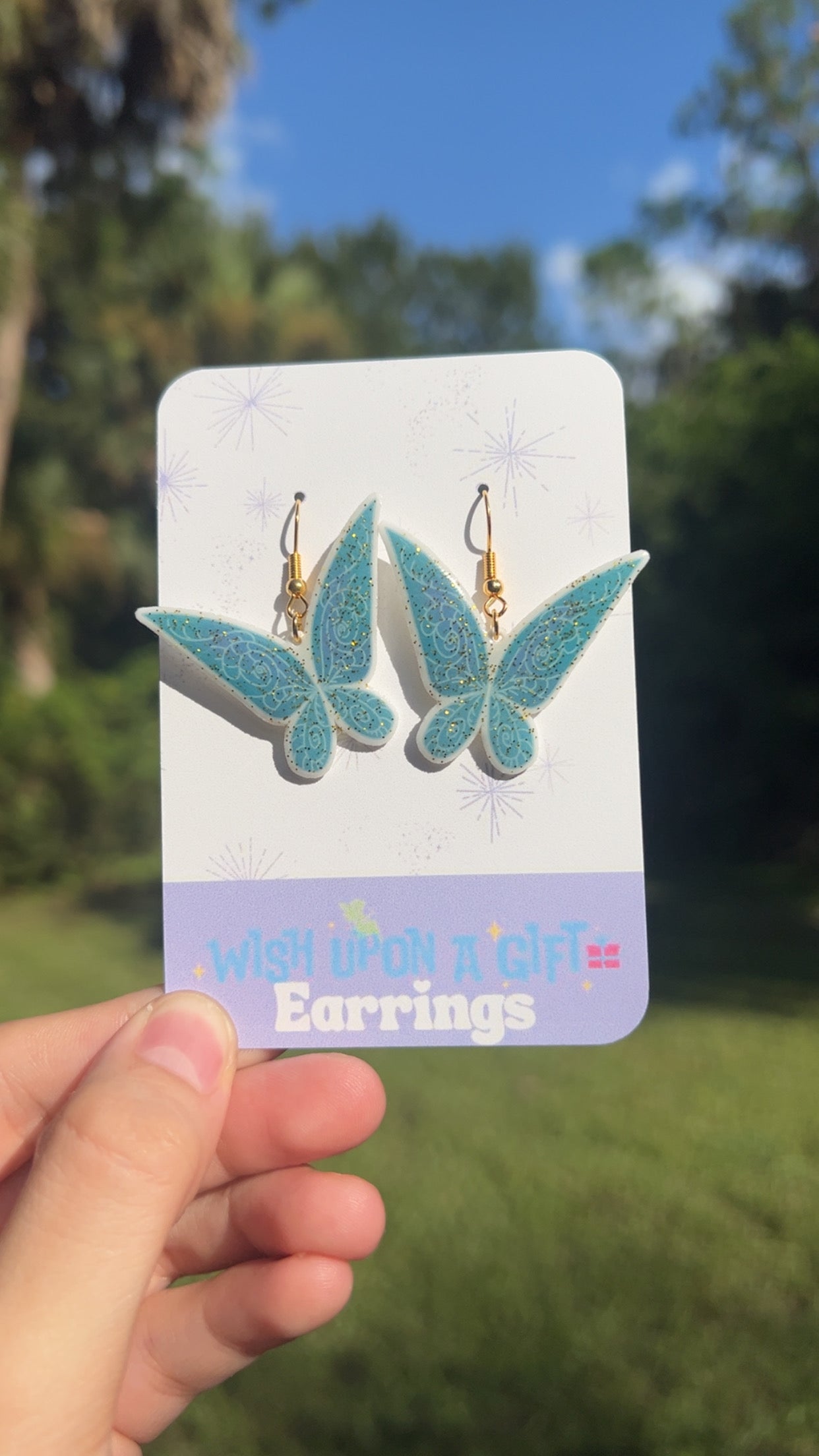Tink Fairy Wings Earrings