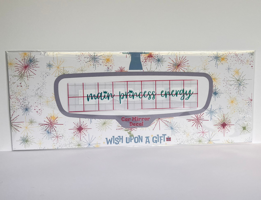 Main Princess Energy Car Mirror Decal - Rear View Mirror Decal