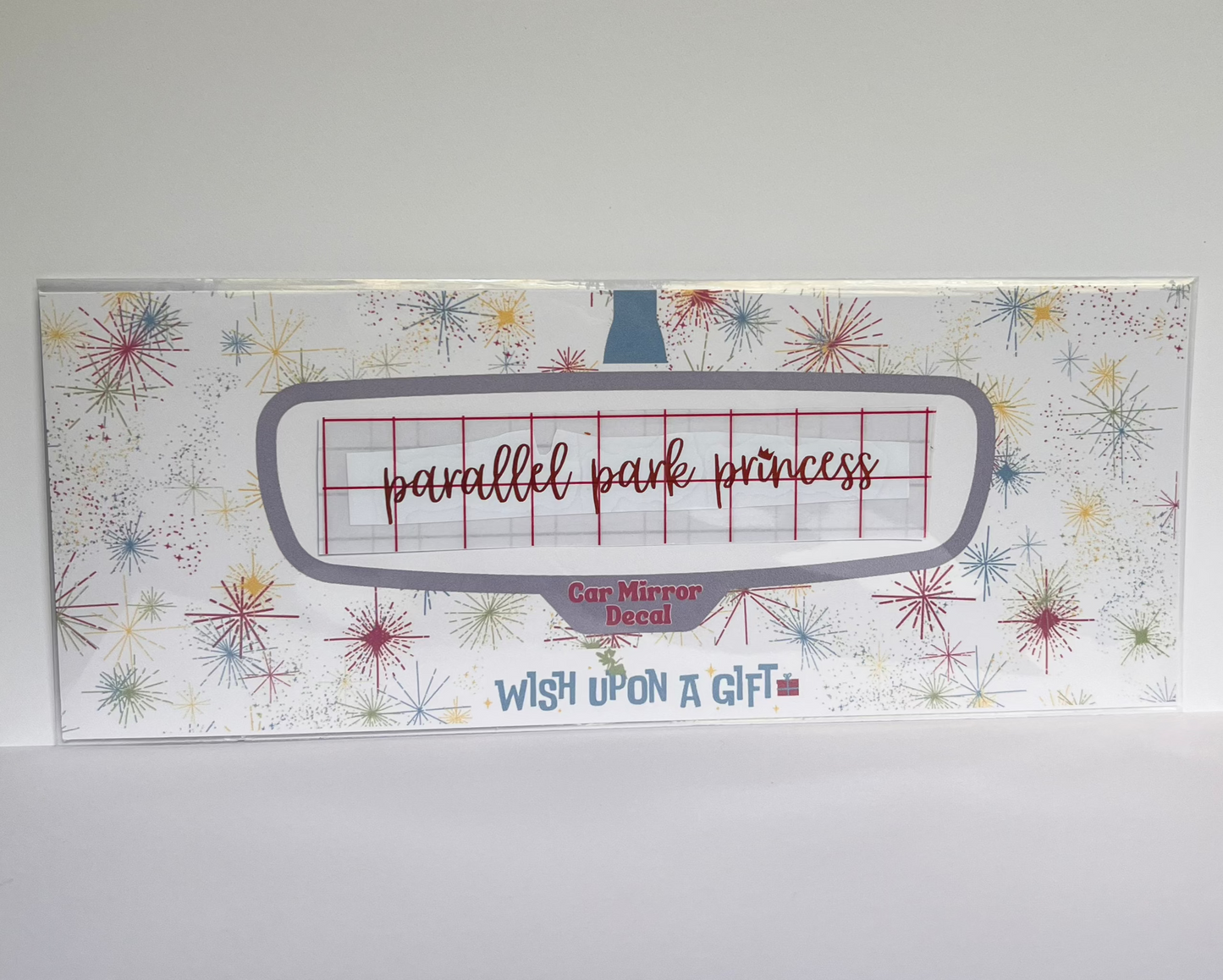 Parallel Park Princess Car Mirror Decal - Rear View Mirror Decal
