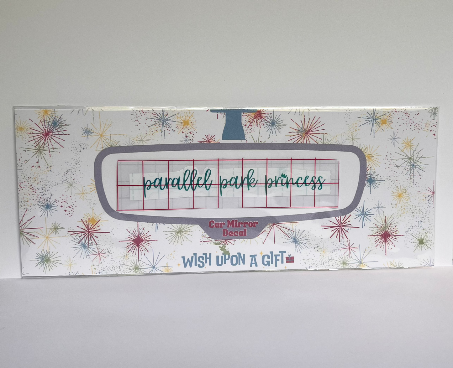 Parallel Park Princess Car Mirror Decal - Rear View Mirror Decal