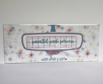 Parallel Park Princess Car Mirror Decal - Rear View Mirror Decal