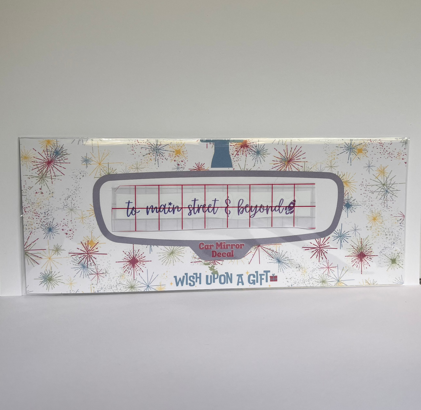 To Main Street & Beyond Car Mirror Decal - Rear View Mirror Decal