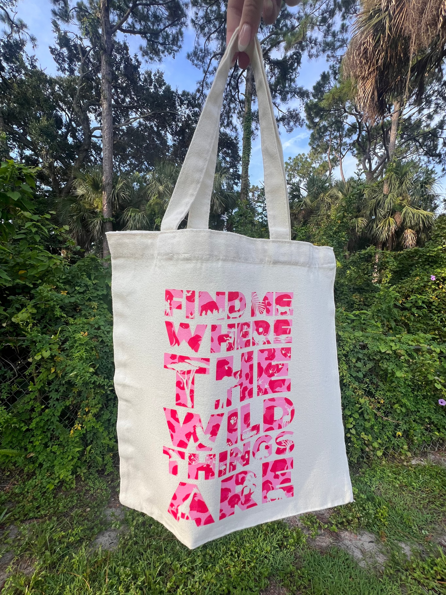 Find Me Where The Wild Things Are Cheetah Tote