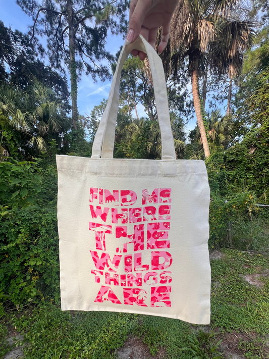 Find Me Where The Wild Things Are Cheetah Tote - AK Inspired