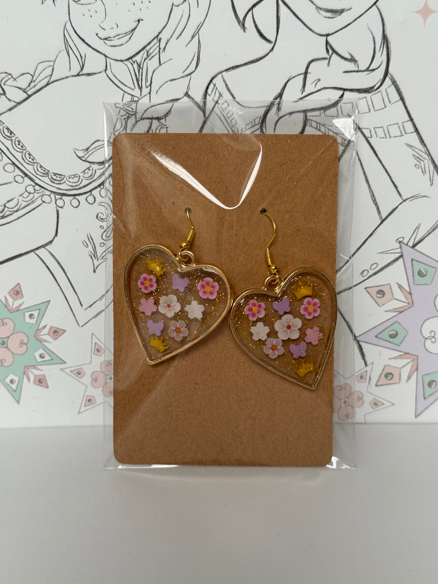 Floating Lantern Jewelry, Tangled- Rapunzel Inspired Earrings, Princess Fantasy Earrings