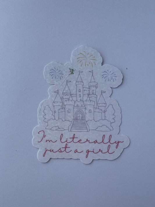 Literally Just A Park Girl Sticker