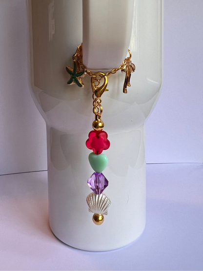 Seaside Sparkle Tumbler Charm