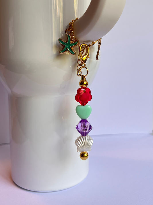 Seaside Sparkle Tumbler Charm