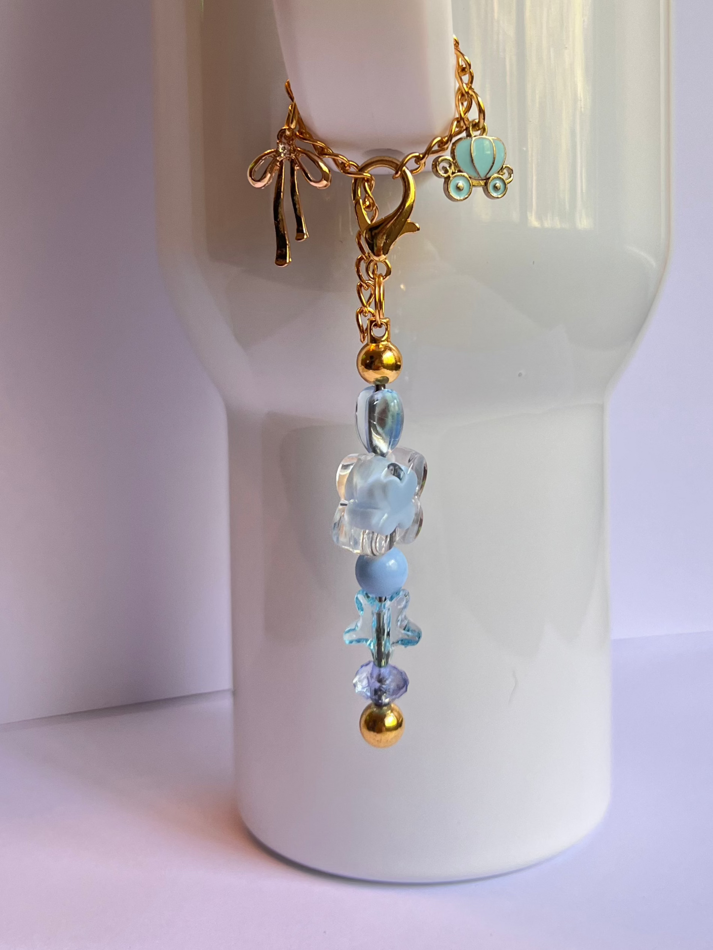 Glass Slipper Tumbler Charm