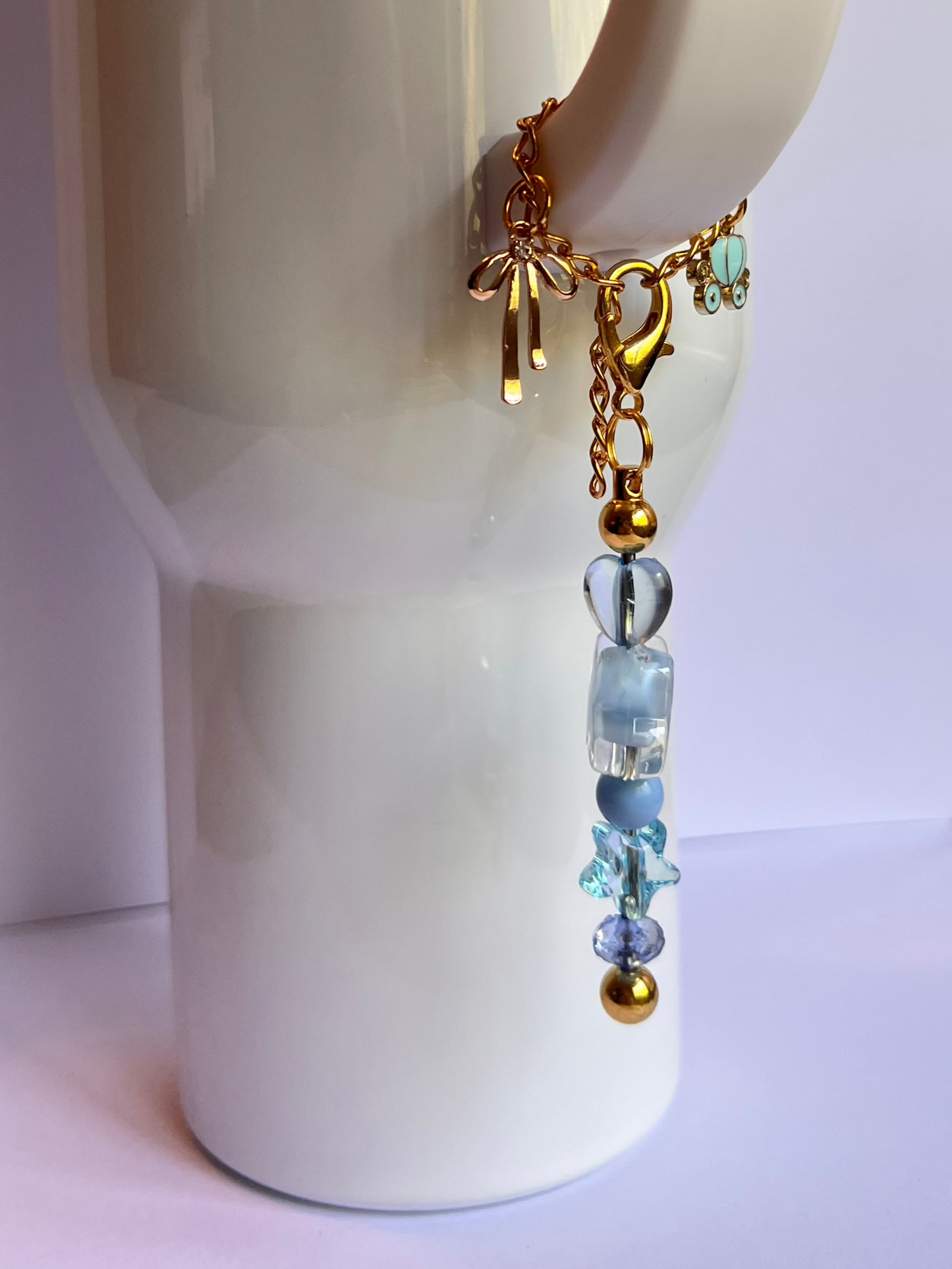 Glass Slipper Tumbler Charm