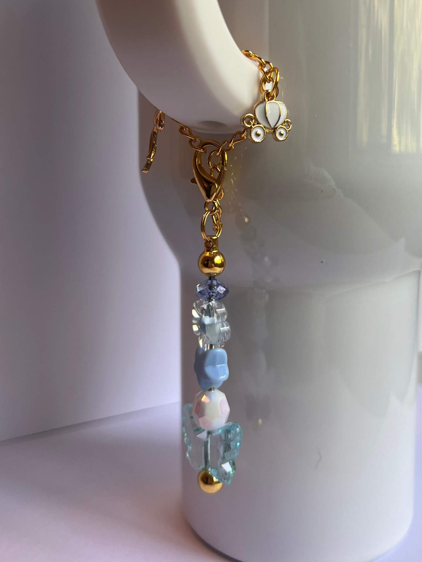 Glass Slipper Tumbler Charm