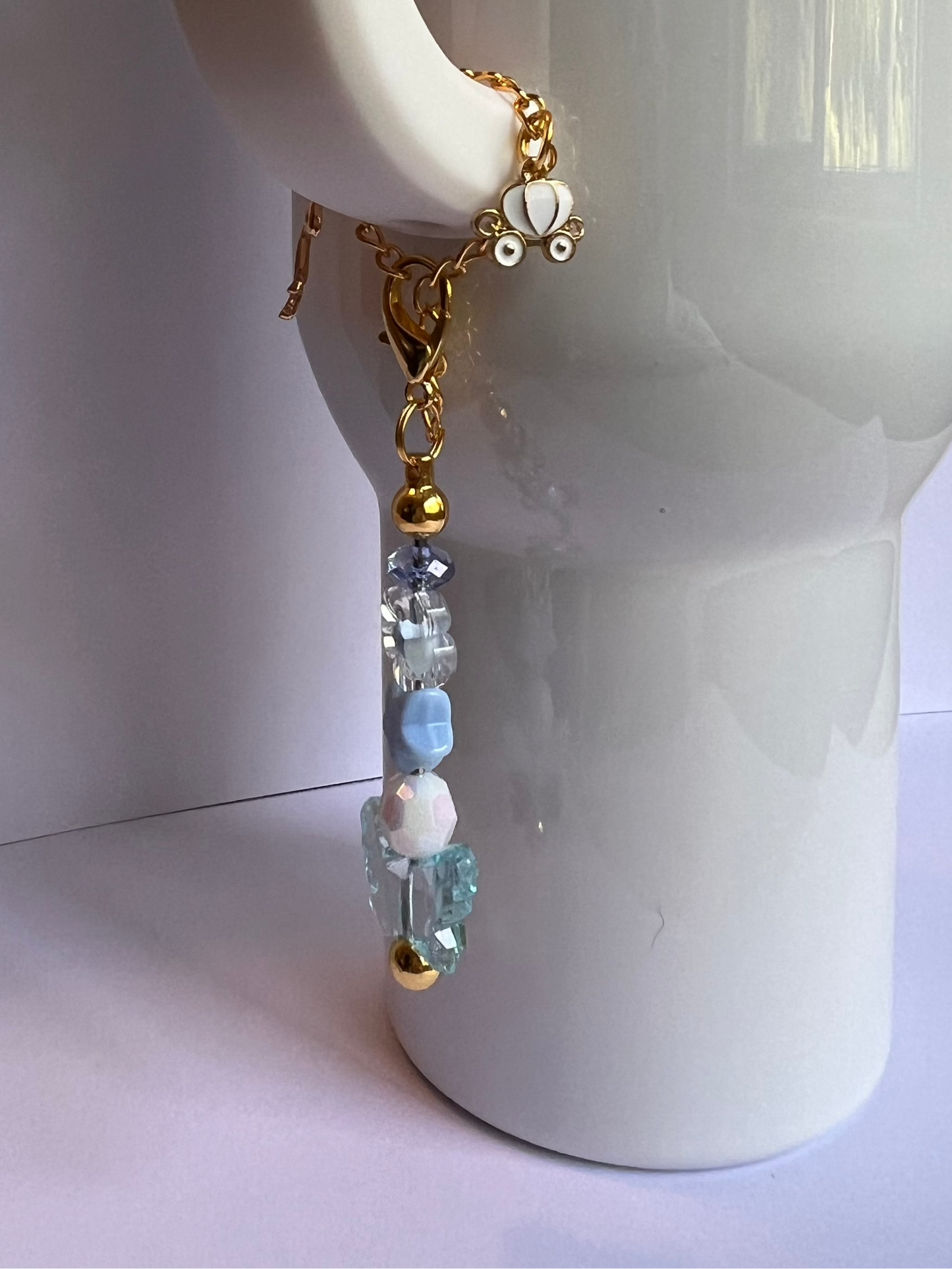 Glass Slipper Tumbler Charm