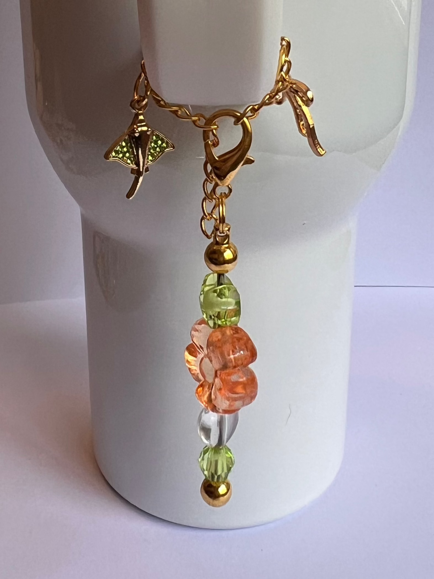 Island Bloom Tumbler Charm