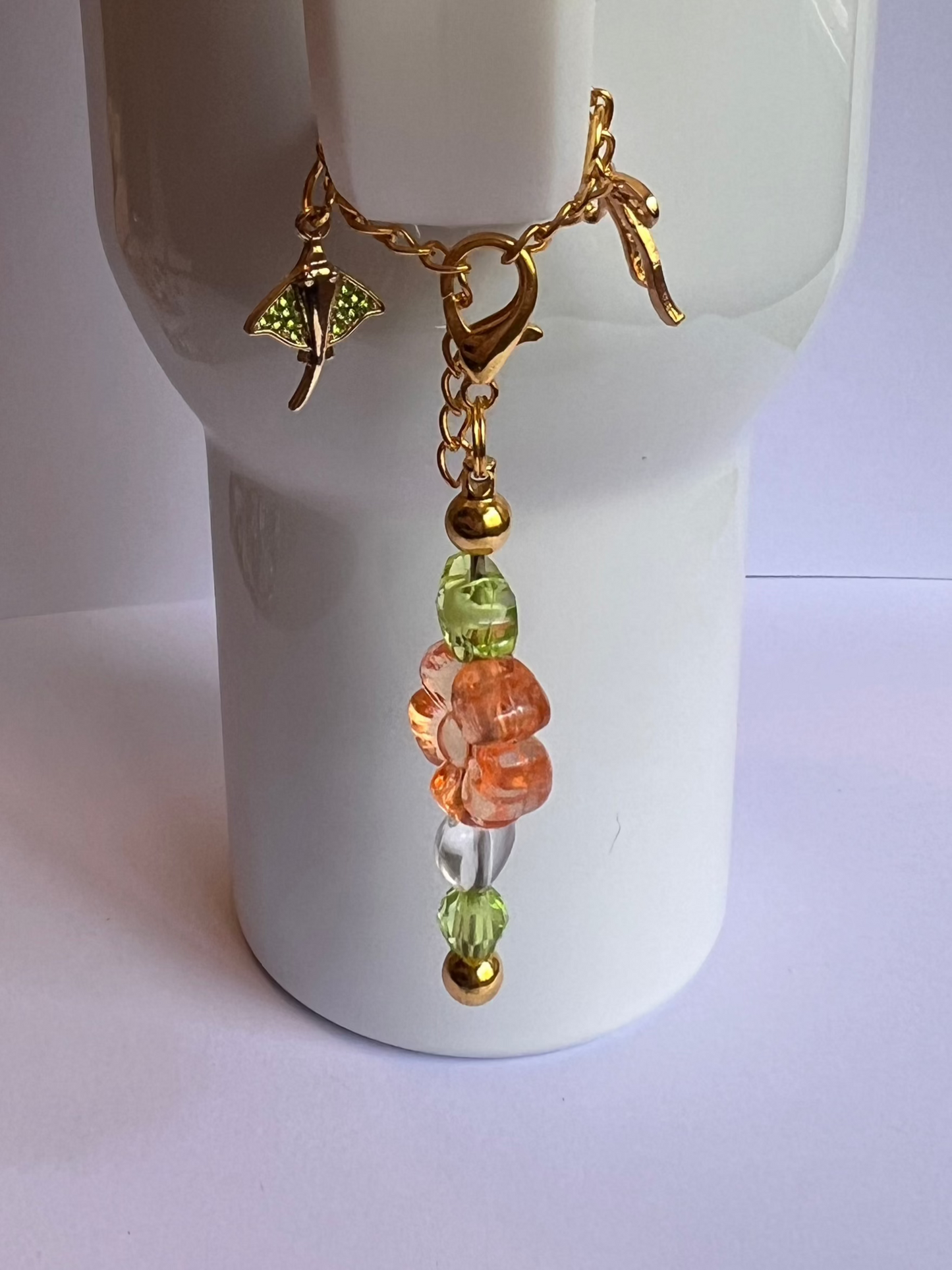 Island Bloom Tumbler Charm