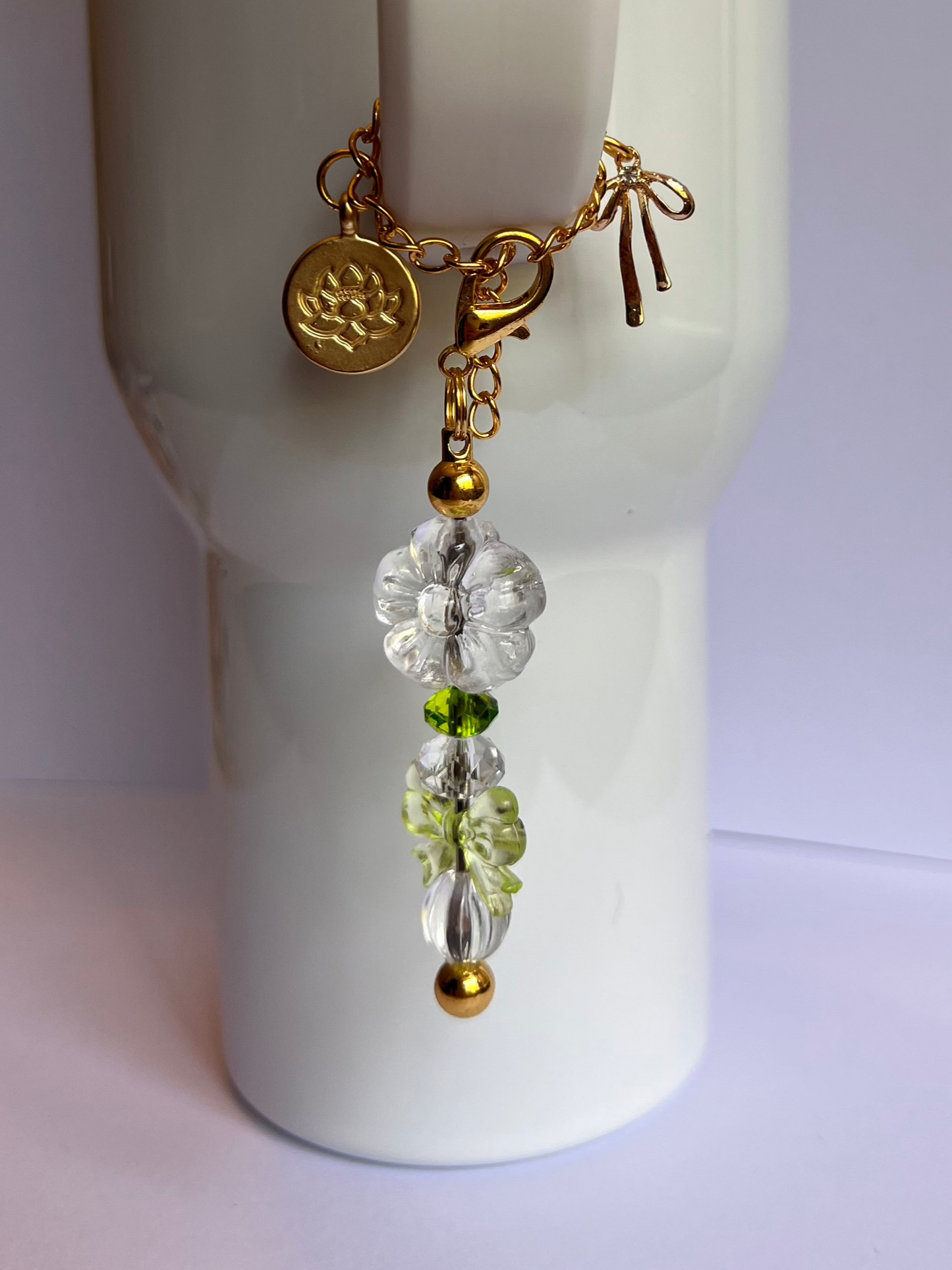 Luxe Lotus Tumbler Charm