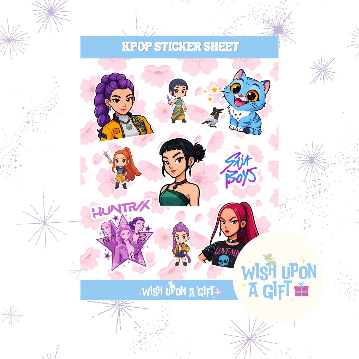 KPop Sticker Sheet