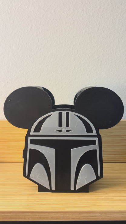 Mandalorian Inspired B&BW Soap Holder